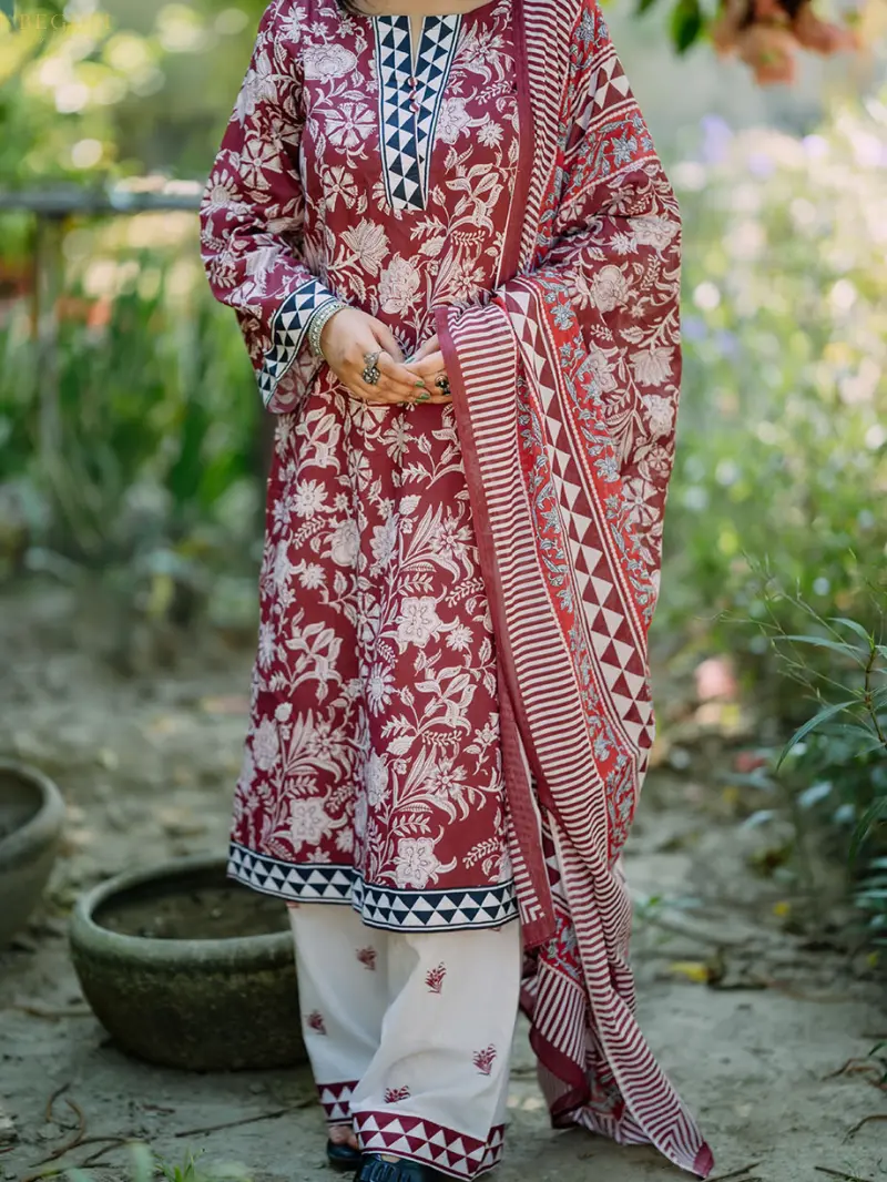 BEGUM Exclusive Stitched ❤️ Ruby💎🤎