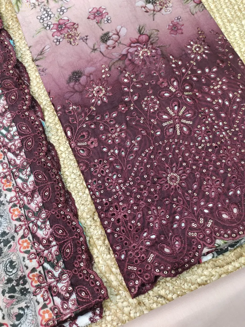 Bin Sayeed Inspired Premium Cotton 3 Piece (Cream)