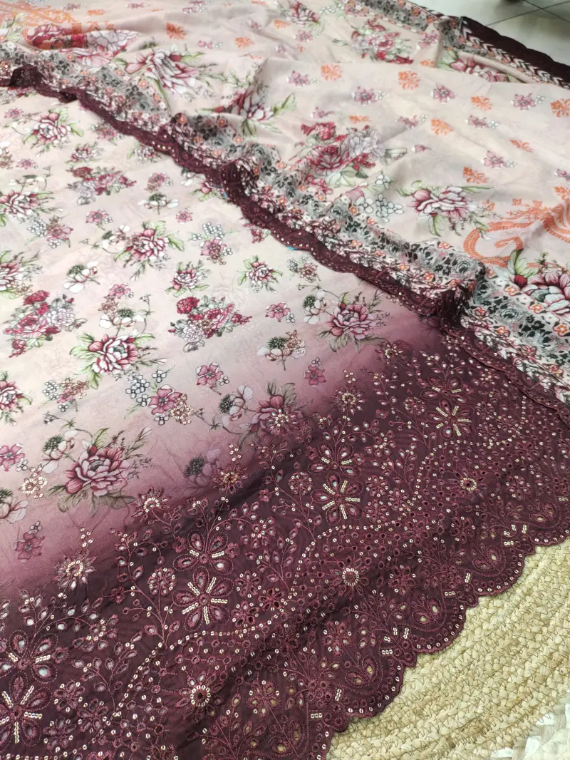 Bin Sayeed Inspired Premium Cotton 3 Piece (Cream)